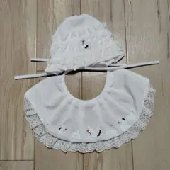 美品‼️お宮参り用スタイ＆帽子