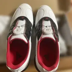 adidas ゴルフシューズ ホワイト/レッド/ブラック