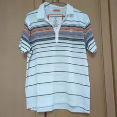IKKA ストライプ ポロシャツ L