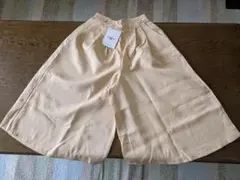 キュロット・ハーフパンツ　ベージュ系　新品