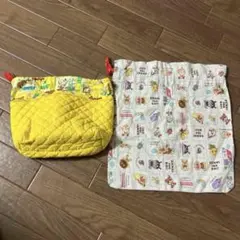 ハンドメイド 巾着 2枚セット