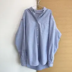 【大人カジュアル】Loungedressボタンダウンシャツ ブルー