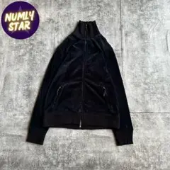 archive grunge velour track jacket y2k