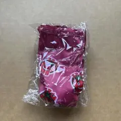 エコバッグ付き！スーパーアキダイのミニポーチマスコット ピンク（トマト）