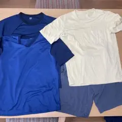 値下げ UNIQLO ユニクロ エアリズムコットンセット 半袖 M 3組
