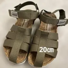 【美品】Coleman オリーブ サンダル 20センチ