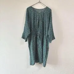 新品【ハニーサックルローズ】ドットワンピース　チュニック L グリーン 緑