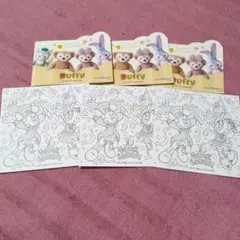 非売品　ミッキー　ダッフィー & フレンズ 　ぬりえ　ミッキー