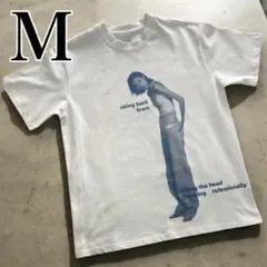Tシャツ　白　グラフィック　ストリート　メンズ　プリント　半袖　シンプル　y2k