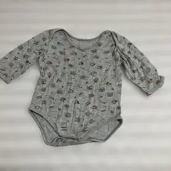 ベビー服　国旗プリント　長袖ボディスーツ　80cm