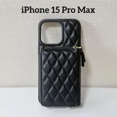 iPhone 15 Pro Max 背面手帳型ケース カード収納＆ショルダー