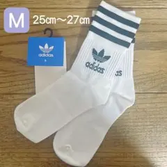 【新品未使用】adidas ミッドカット クルーソックス 1足