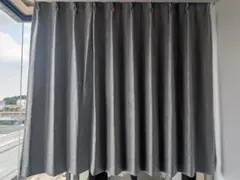 1級遮光カーテン（ライトグレー）137×125cm 2枚組