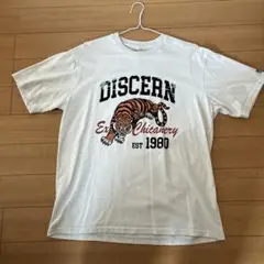 Real Wash DISCERN タイガープリント Tシャツ　Lサイズ
