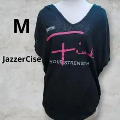 JazzerCise メッシュ Vネック Tシャツ M