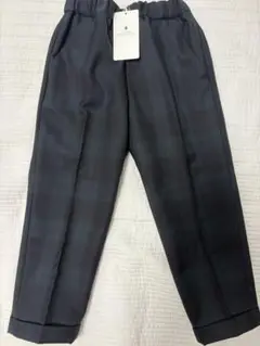 ダークグリーン チェック柄 パンツ 110cm