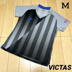 ヴィクタス 卓球 美品 ユニフォーム シャツ グレー M VICTAS