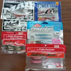 ソフトルアーセットMARS・Berkley・Fish Arrow・エコギアセット