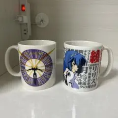 新世紀エヴァンゲリオン　デザインマグカップ賞　２種　綾波レイ　コップ　一番くじ