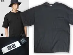 美品 ユニクロ U ブラック Tシャツ XXL クルーネックセーター半袖