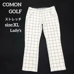 COMON GOLF カモンゴルフ　レディース　ゴルフパンツ　デニム調　XL
