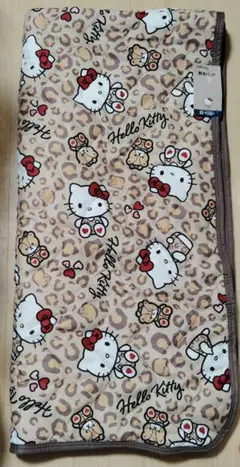 ハローキティ ヒョウ柄 敷きパッド シングルサイズ 100x205cm