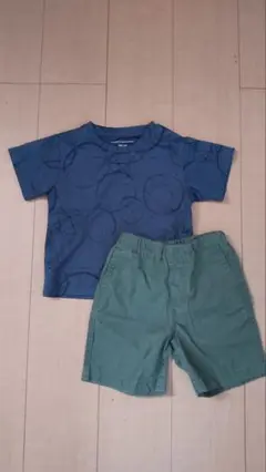 UNIQLO 男の子 100cm Tシャツ ハーフパンツ セット