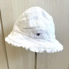 【美品】TOMMY HILFIGER リバーシブル　レース　帽子　ベビー
