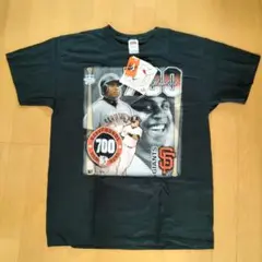 最終）新品未使用タグ付 バリーボンズ 700本ホームラン 記念Tシャツ Lサイズ