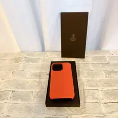 S iPhone13 Pro ケース　オレンジ 高級感　化粧箱付き