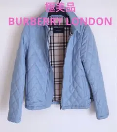 極美品 BURBERRY LONDON ダウンジャケット 水色×ノバチェック