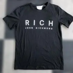 RICH JOHN RICHMOND ブラック Tシャツ