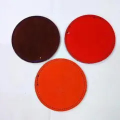 グローブの革製 手作りのスポーツメンコ 3個セット