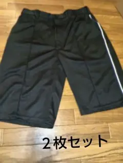 新品Mizunoミズノ ブラック ハーフパンツ LL 2枚セット