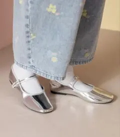 ニコアンド　フラットシューズ カンフーシューズ