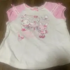 メゾピアノ うさぎちゃんプリントTシャツ❤︎
