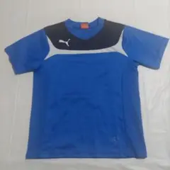 130cm Puma プーマ 青 半袖 Tシャツ サッカー スポーツ