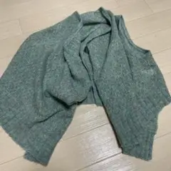グリーンレインボーニットジレ