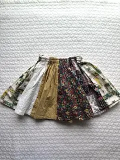 マルチカラーパッチワークスカート　100サイズ