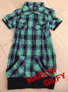 MAISON GILFYチェックワンピース-21