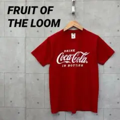 FRUIT OF THE LOOM コカ・コーラ Tシャツ 半袖 メンズ 赤