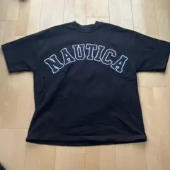 NAUTICA ブラック Tシャツ TOO HEAVY 2022 S/S