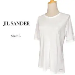 JIL SANDER ジル サンダー ロゴプリント半袖Tシャツ ホワイト L