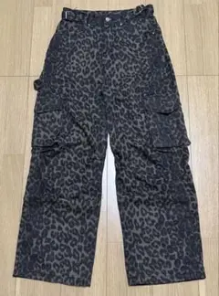 豹柄　カーゴデニム　レオパード　y2k 平成