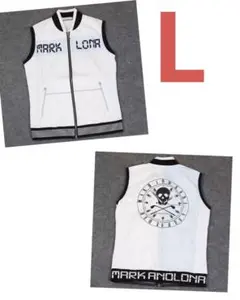 新品 マークアンドロナ ベスト 白 L