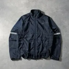 00s NIKE wzip nylon stitch solid y2k 希少
