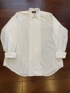 ADOLFO ホワイト 長袖シャツ フリル 70s ビンテージ USA