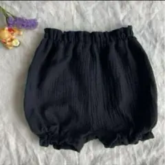 ベビー　キッズ　かぼちゃパンツ　タグ付き　ブラック　ハンドメイド　80
