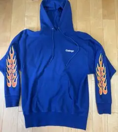 CHALLENGER / FLAMES HOODIE ブルー　チャレンジャー