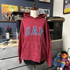 GAP 赤 フード付き パーカー Lサイズ